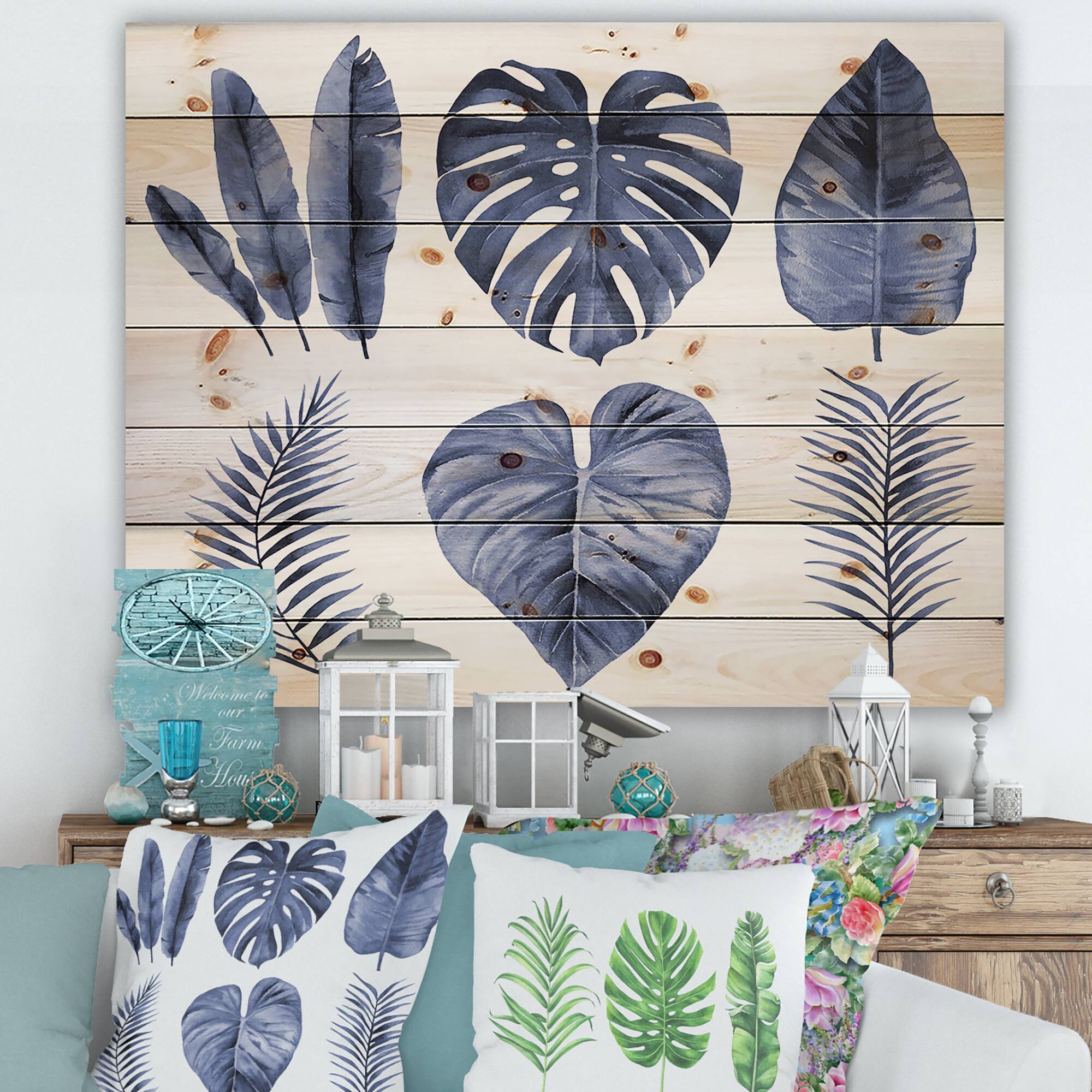 Designart - Tropical Watercolour Leaves I